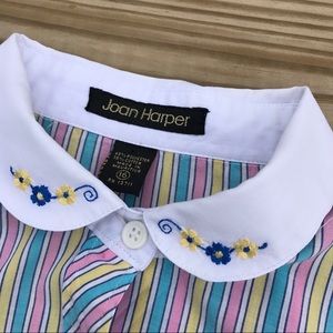 Vintage 80's Pastel Striped Button Down